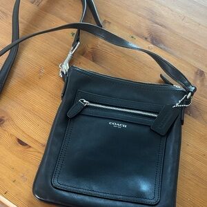 Coach Black Leather Shoulder Bag